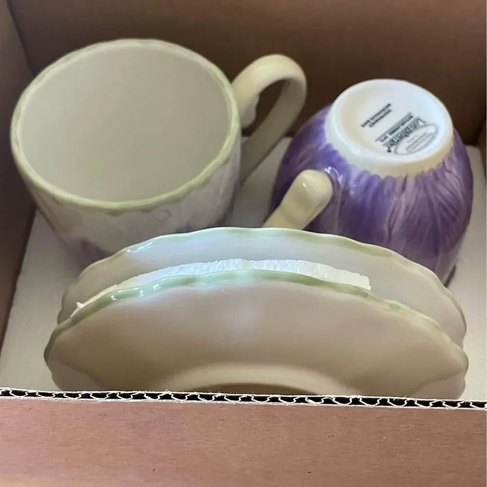 Longaberger pottery teacups